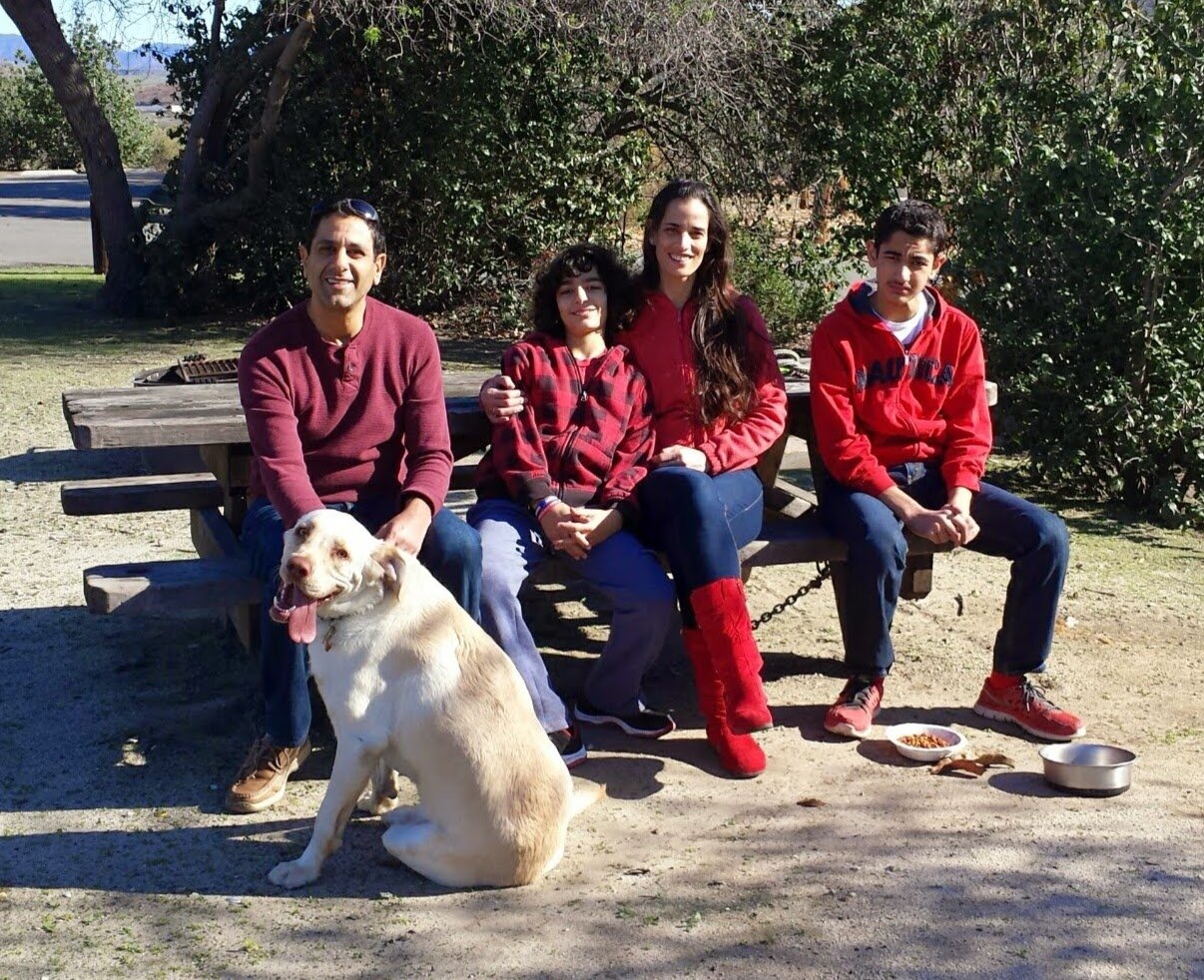 Ilanit's family outdoors
