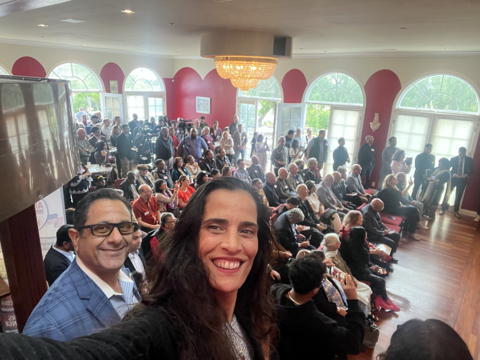 At a community event